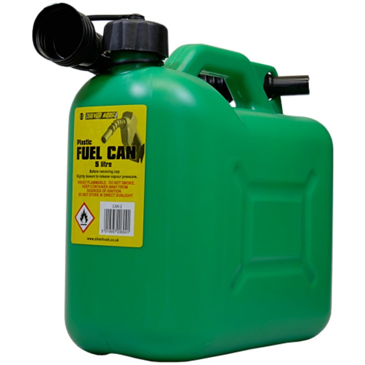 Silverhook Unleaded Petrol Can & Spout 5Ltr